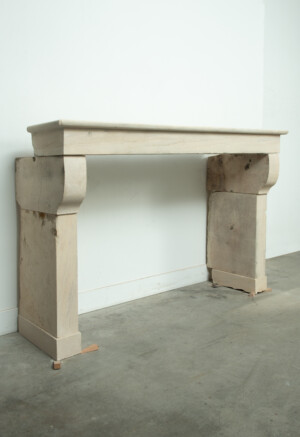 Lichte Kalkstenen Console Schouw
