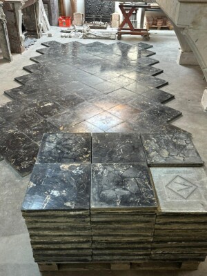 Exclusieve Portoro Marmeren Terrazzo Vloertegels 
