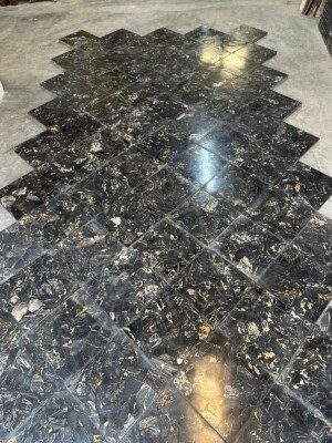 Exclusieve Portoro Marmeren Terrazzo Vloertegels 