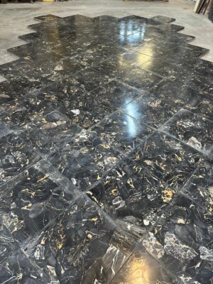 Exclusieve Portoro Marmeren Terrazzo Vloertegels 