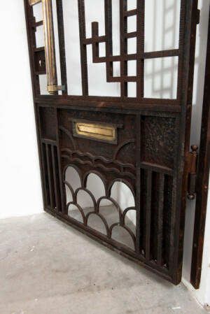 Smeedijzeren Franse Art Deco Deur