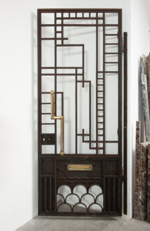Smeedijzeren Franse Art Deco Deur