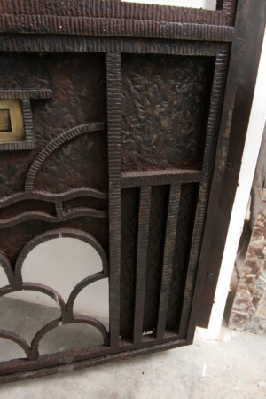 Smeedijzeren Franse Art Deco Deur