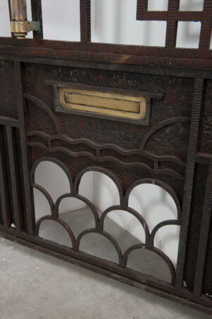 Smeedijzeren Franse Art Deco Deur