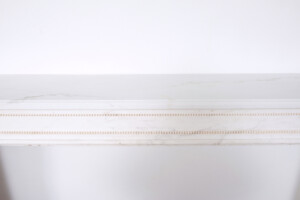 Set Wit Marmeren 18e-eeuwse Louis XVI Schouwen