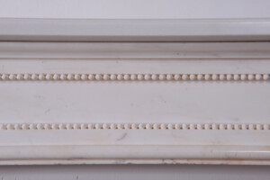 Set Wit Marmeren 18e-eeuwse Louis XVI Schouwen